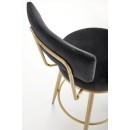 Стул барный HALMAR H115 черный/золотой